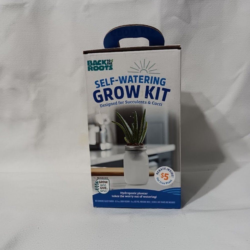 Back To The Roots  Hydroponic Succulent & Cactus Grow Kit, Self Watering